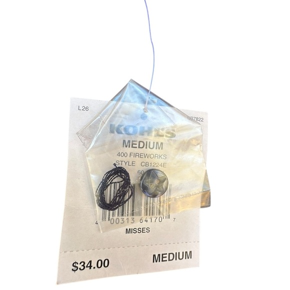 Croft & Barrow Navy blue Patriotic USA 4th July short sleeve button up Sweater M - Picture 5 of 7